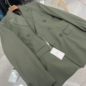 Vestito doppio petto verde
