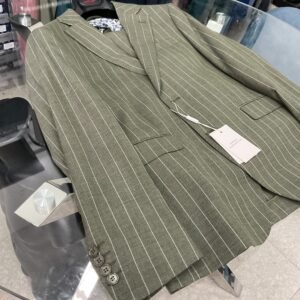 Abito Politano 1990, verde gessato