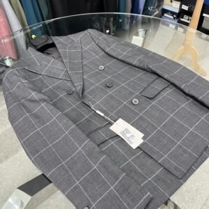 Abito uomo grigio a quadri