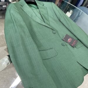 Abito RDR, verde, tessuto rigato